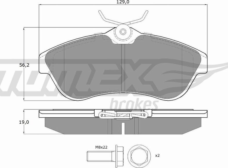 TOMEX brakes TX 13-29 - Komplet Pločica, disk-kočnica www.molydon.hr