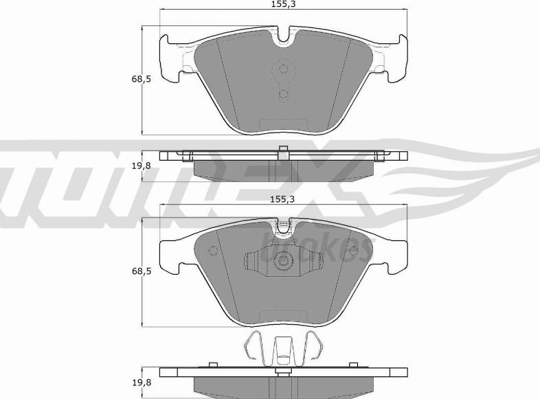 TOMEX brakes TX 13-251 - Komplet Pločica, disk-kočnica www.molydon.hr