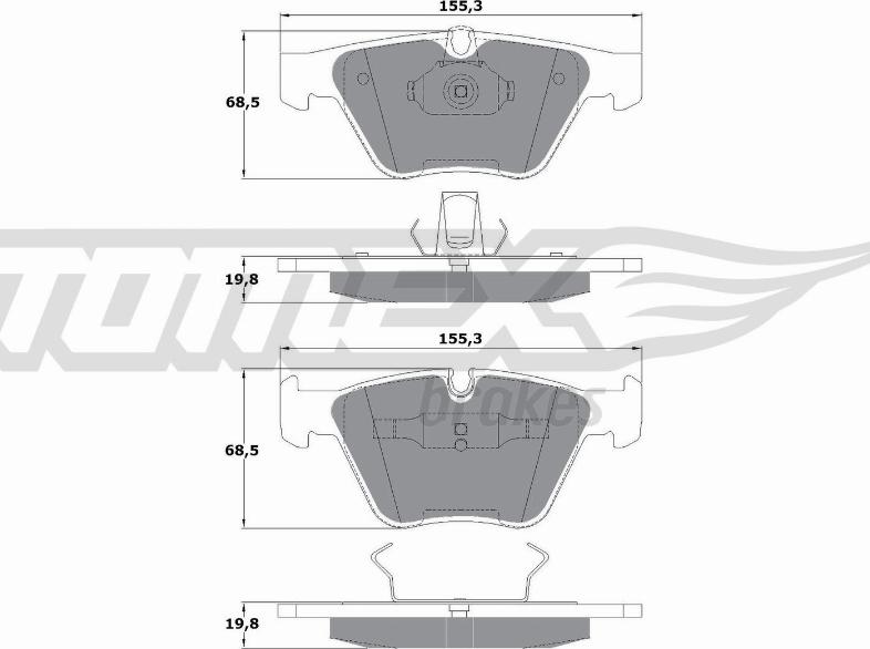 TOMEX brakes TX 13-25 - Komplet Pločica, disk-kočnica www.molydon.hr