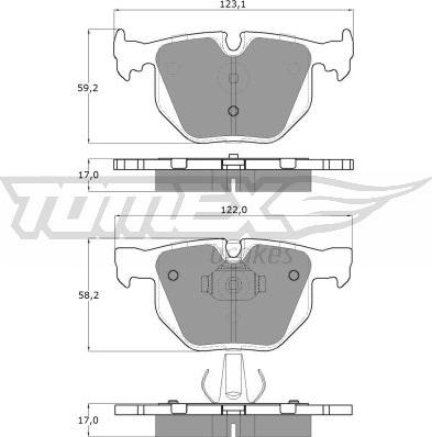 TOMEX brakes TX 13-26 - Komplet Pločica, disk-kočnica www.molydon.hr