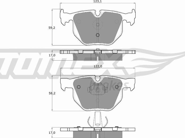 TOMEX brakes TX 13-26 - Komplet Pločica, disk-kočnica www.molydon.hr