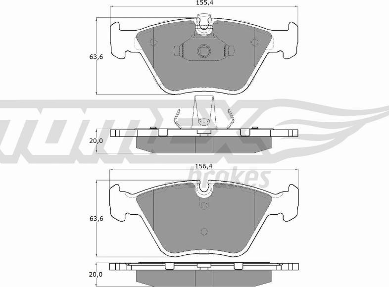 TOMEX brakes TX 13-20 - Komplet Pločica, disk-kočnica www.molydon.hr