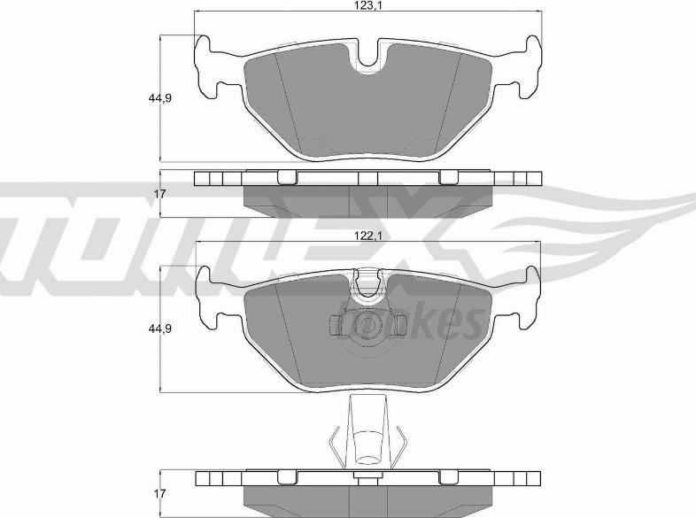 TOMEX brakes TX 13-21 - Komplet Pločica, disk-kočnica www.molydon.hr