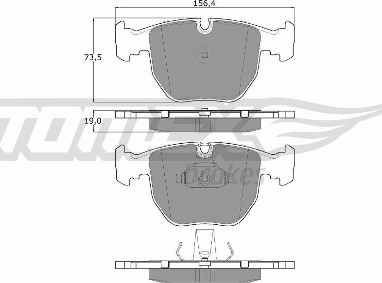 TOMEX brakes TX 13-23 - Komplet Pločica, disk-kočnica www.molydon.hr