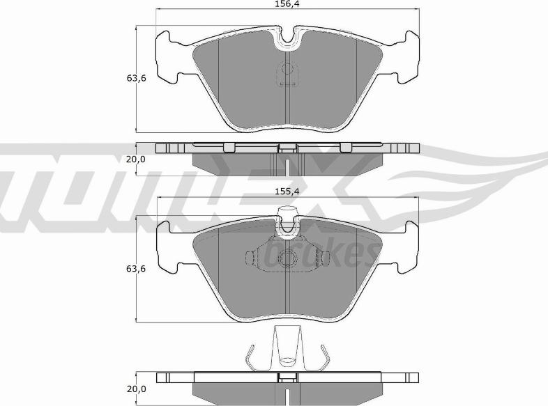 TOMEX brakes TX 13-22 - Komplet Pločica, disk-kočnica www.molydon.hr