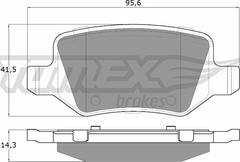 TOMEX brakes TX 12-90 - Komplet Pločica, disk-kočnica www.molydon.hr