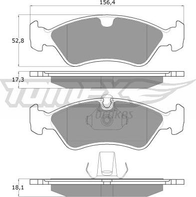 TOMEX brakes TX 12-98 - Komplet Pločica, disk-kočnica www.molydon.hr