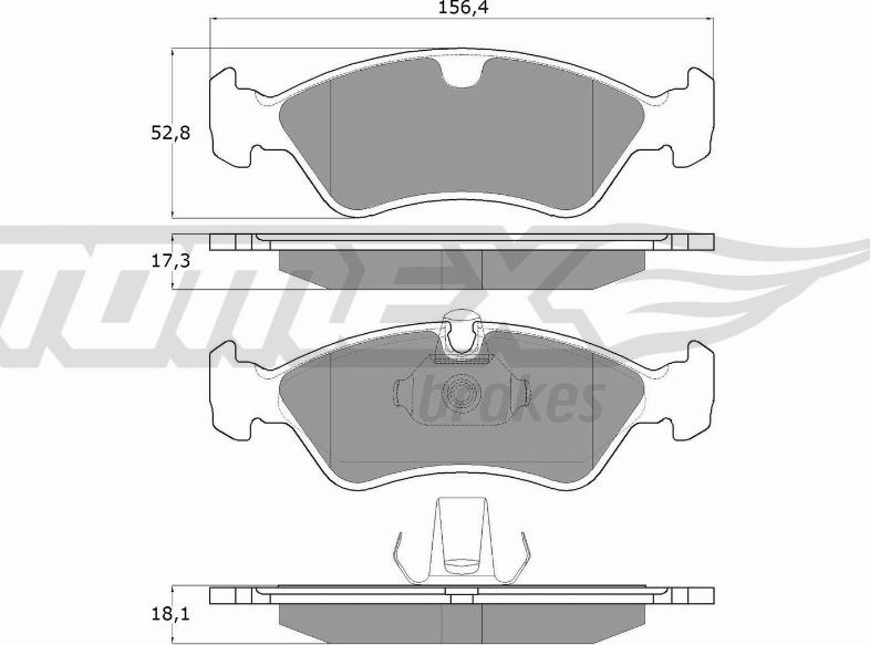 TOMEX brakes TX 12-98 - Komplet Pločica, disk-kočnica www.molydon.hr