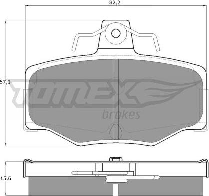 TOMEX brakes TX 12-93 - Komplet Pločica, disk-kočnica www.molydon.hr