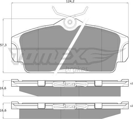 TOMEX brakes TX 12-92 - Komplet Pločica, disk-kočnica www.molydon.hr