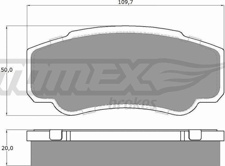 TOMEX brakes TX 12-46 - Komplet Pločica, disk-kočnica www.molydon.hr