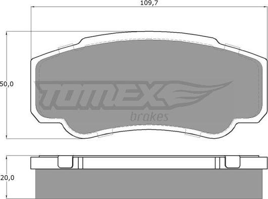 TOMEX brakes TX 12-46 - Komplet Pločica, disk-kočnica www.molydon.hr