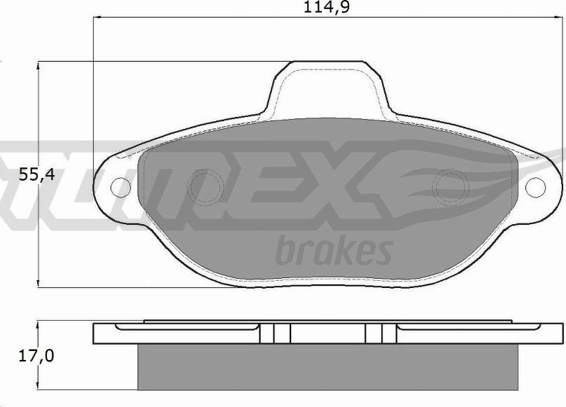 TOMEX brakes TX 12-41 - Komplet Pločica, disk-kočnica www.molydon.hr