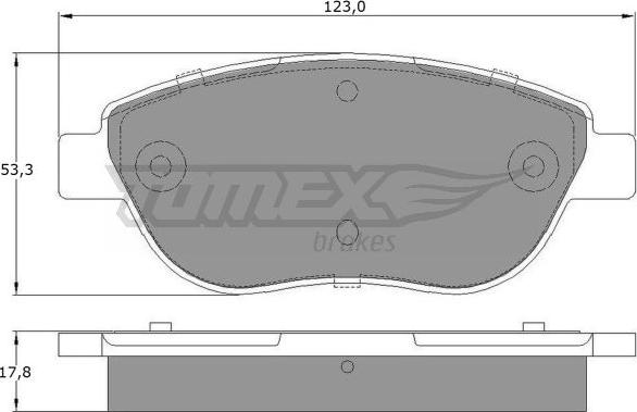 TOMEX brakes TX 12-483 - Komplet Pločica, disk-kočnica www.molydon.hr