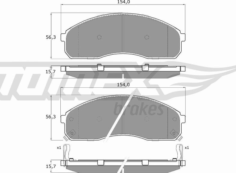 TOMEX brakes TX 12-42 - Komplet Pločica, disk-kočnica www.molydon.hr