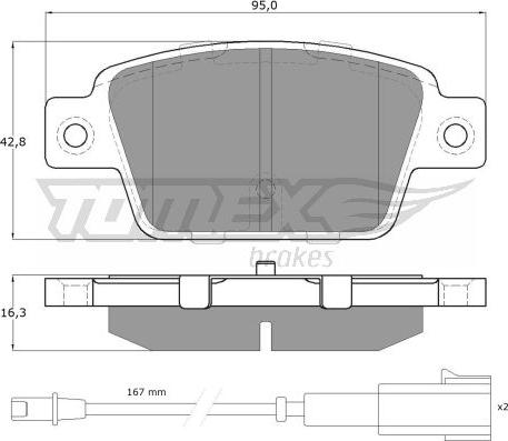 TOMEX brakes TX 12-511 - Komplet Pločica, disk-kočnica www.molydon.hr