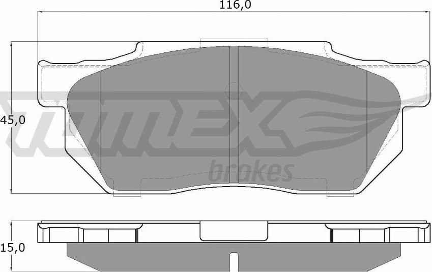 TOMEX brakes TX 12-64 - Komplet Pločica, disk-kočnica www.molydon.hr