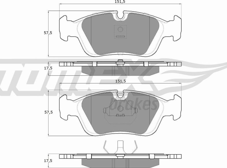 TOMEX brakes TX 12-05 - Komplet Pločica, disk-kočnica www.molydon.hr