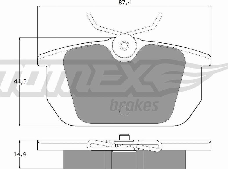 TOMEX brakes TX 12-01 - Komplet Pločica, disk-kočnica www.molydon.hr