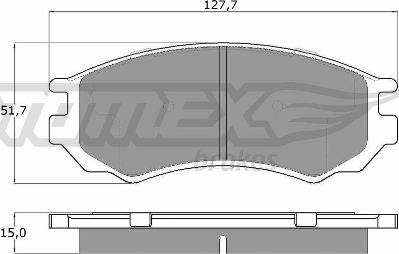 TOMEX brakes TX 12-02 - Komplet Pločica, disk-kočnica www.molydon.hr