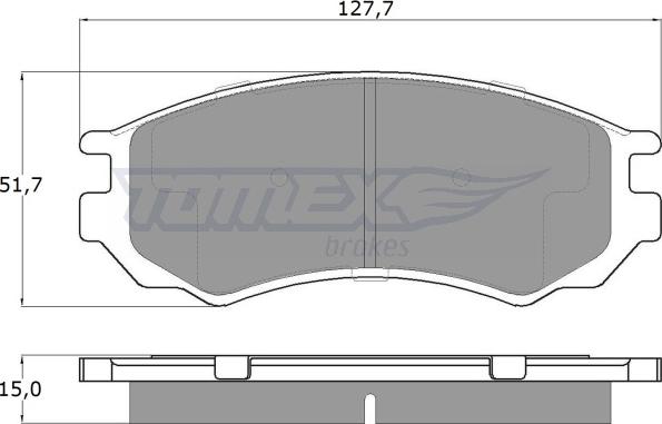 TOMEX brakes TX 12-02 - Komplet Pločica, disk-kočnica www.molydon.hr