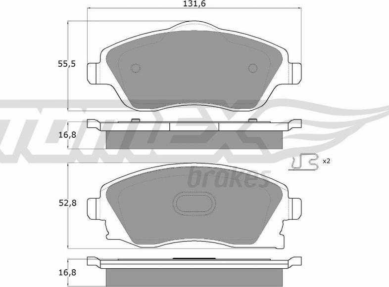 TOMEX brakes TX 12-19 - Komplet Pločica, disk-kočnica www.molydon.hr