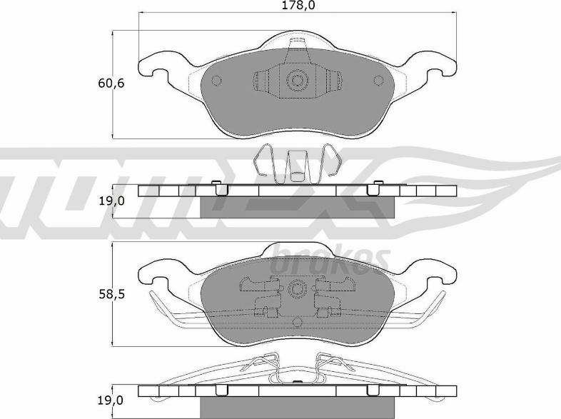 TOMEX brakes TX 12-17 - Komplet Pločica, disk-kočnica www.molydon.hr