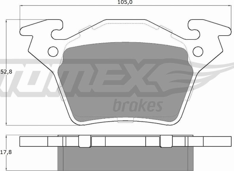 TOMEX brakes TX 12-89 - Komplet Pločica, disk-kočnica www.molydon.hr