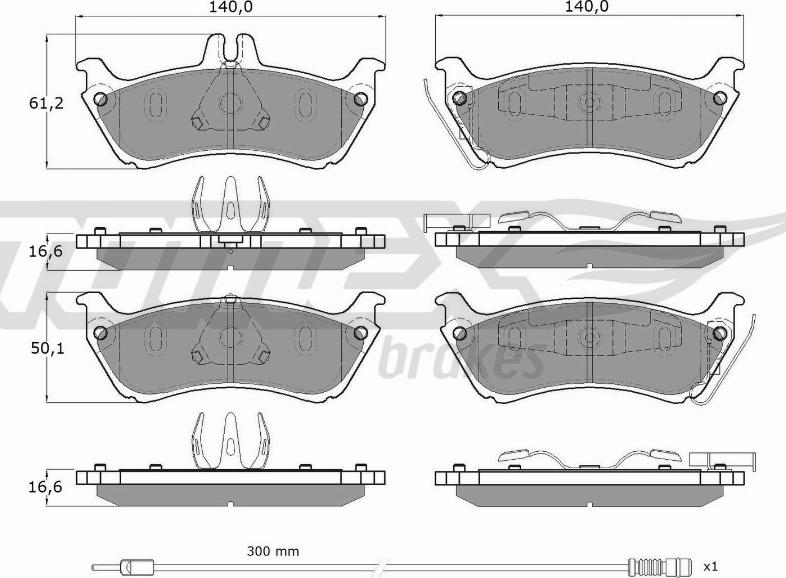 TOMEX brakes TX 12-85 - Komplet Pločica, disk-kočnica www.molydon.hr