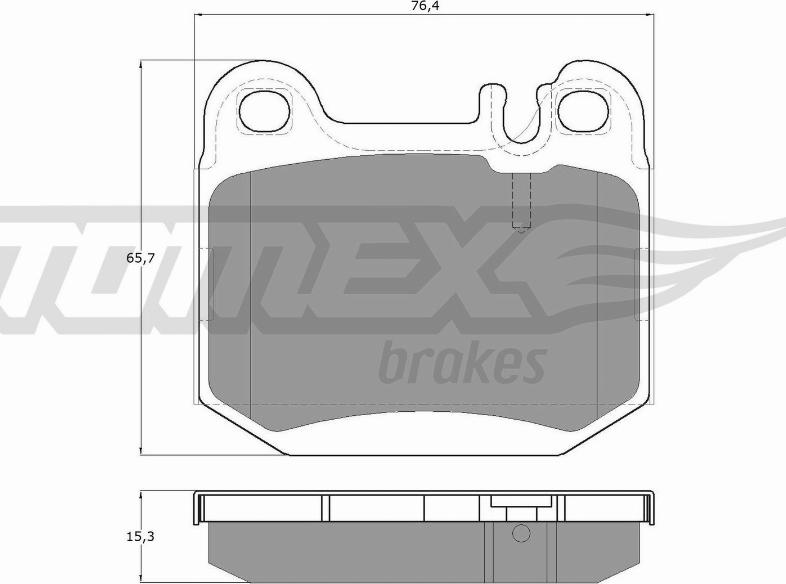 TOMEX brakes TX 12-86 - Komplet Pločica, disk-kočnica www.molydon.hr