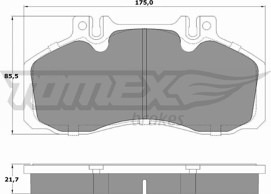 TOMEX brakes TX 12-881 - Komplet Pločica, disk-kočnica www.molydon.hr