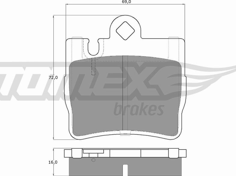 TOMEX brakes TX 12-87 - Komplet Pločica, disk-kočnica www.molydon.hr