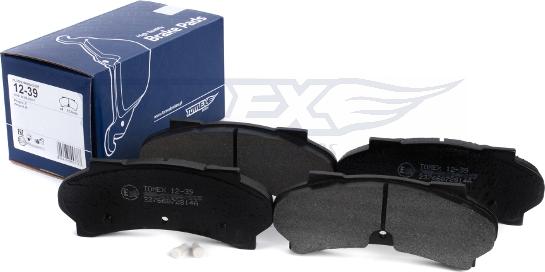 TOMEX brakes TX 12-39 - Komplet Pločica, disk-kočnica www.molydon.hr