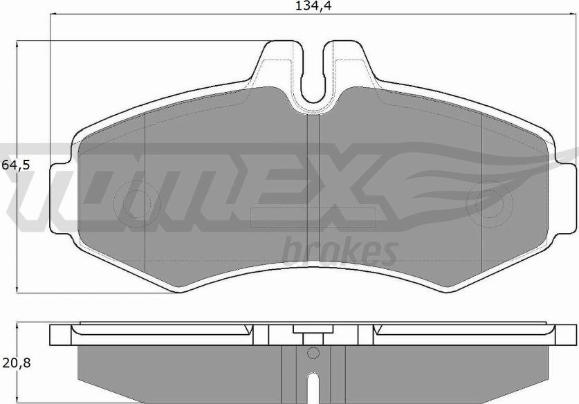 TOMEX brakes TX 12-23 - Komplet Pločica, disk-kočnica www.molydon.hr