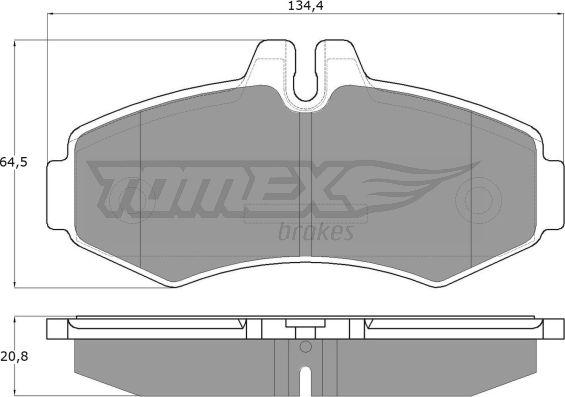 TOMEX brakes TX 12-23 - Komplet Pločica, disk-kočnica www.molydon.hr