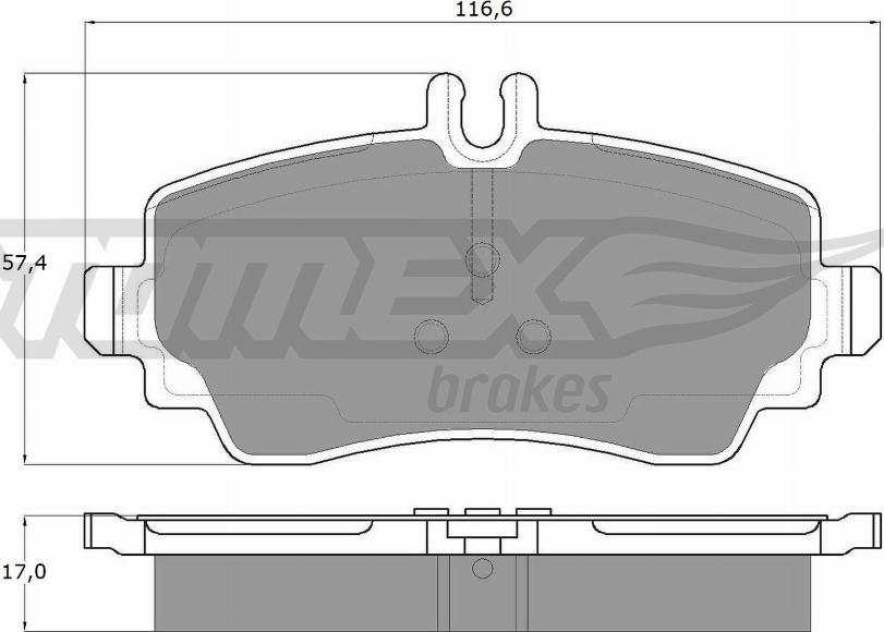 TOMEX brakes TX 12-75 - Komplet Pločica, disk-kočnica www.molydon.hr