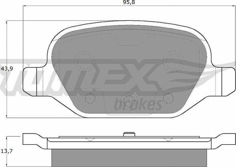 TOMEX brakes TX 12-701 - Komplet Pločica, disk-kočnica www.molydon.hr