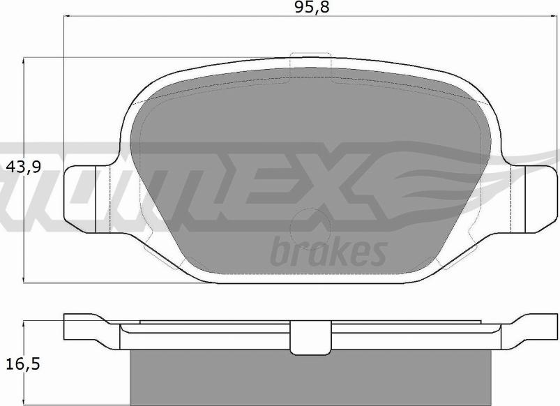 TOMEX brakes TX 12-70 - Komplet Pločica, disk-kočnica www.molydon.hr