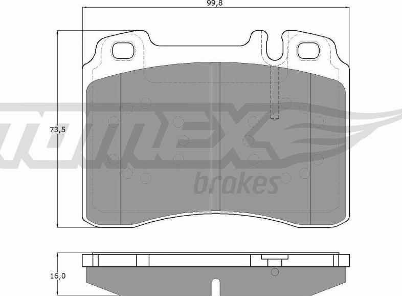 TOMEX brakes TX 12-711 - Komplet Pločica, disk-kočnica www.molydon.hr