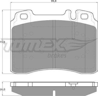 TOMEX brakes TX 12-711 - Komplet Pločica, disk-kočnica www.molydon.hr