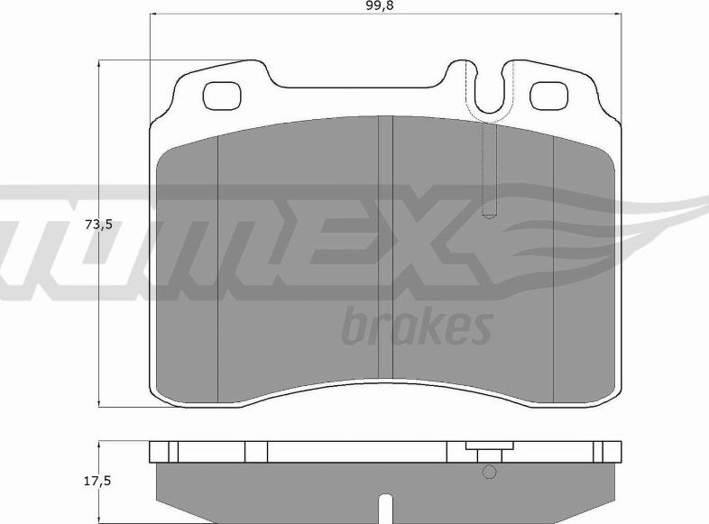 TOMEX brakes TX 12-71 - Komplet Pločica, disk-kočnica www.molydon.hr