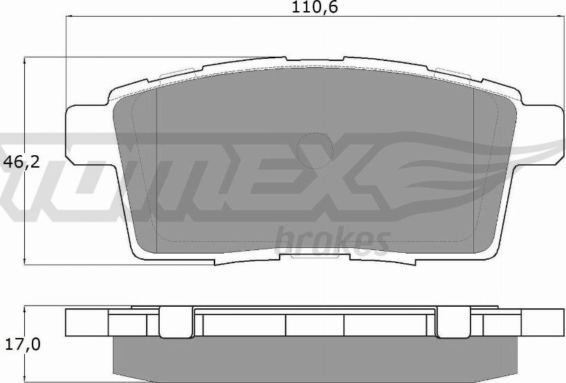 TOMEX brakes TX 17-43 - Komplet Pločica, disk-kočnica www.molydon.hr