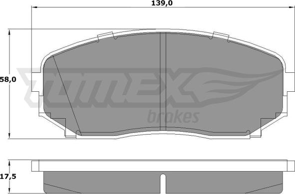 TOMEX brakes TX 17-42 - Komplet Pločica, disk-kočnica www.molydon.hr