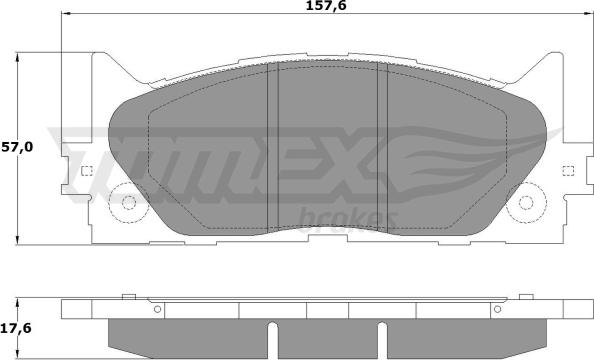 TOMEX brakes TX 17-59 - Komplet Pločica, disk-kočnica www.molydon.hr