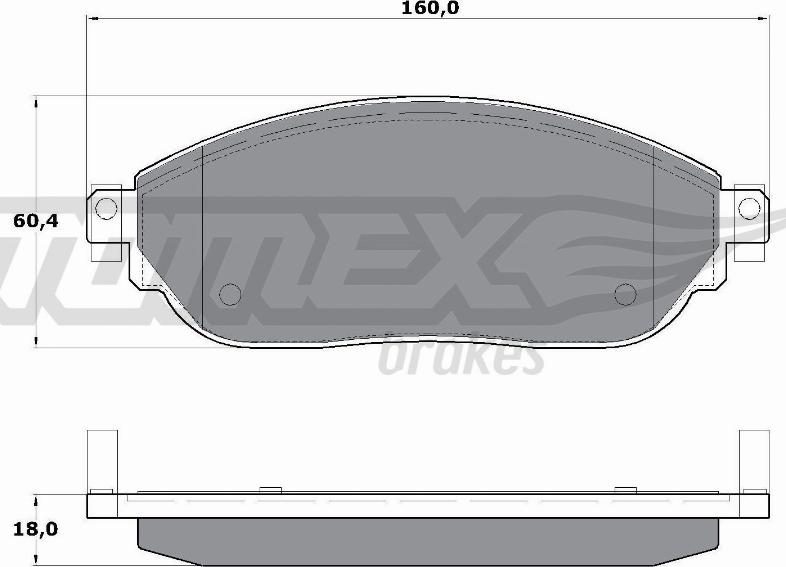 TOMEX brakes TX 17-04 - Komplet Pločica, disk-kočnica www.molydon.hr