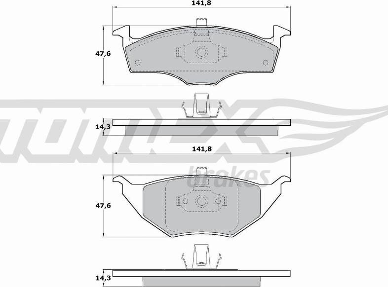 TOMEX brakes TX 17-10 - Komplet Pločica, disk-kočnica www.molydon.hr