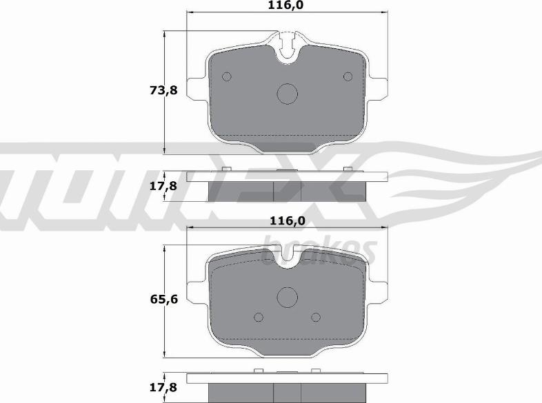 TOMEX brakes TX 17-36 - Komplet Pločica, disk-kočnica www.molydon.hr