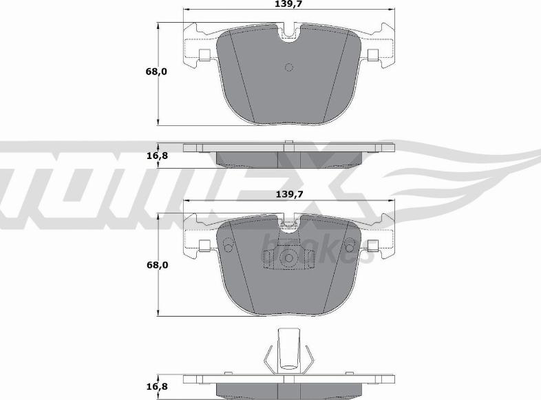 TOMEX brakes TX 17-38 - Komplet Pločica, disk-kočnica www.molydon.hr