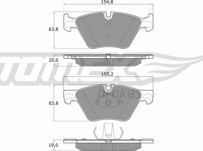 TOMEX brakes TX 17-33 - Komplet Pločica, disk-kočnica www.molydon.hr