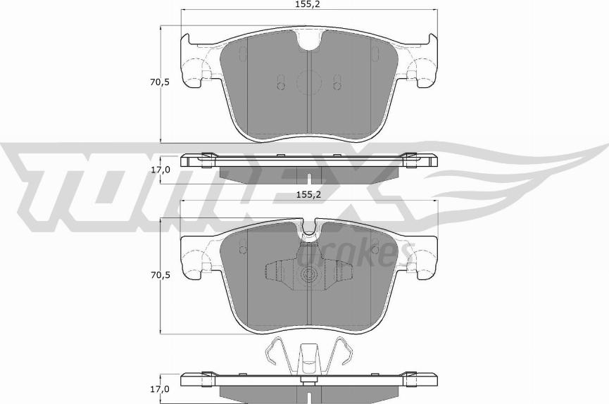 TOMEX brakes TX 17-291 - Komplet Pločica, disk-kočnica www.molydon.hr